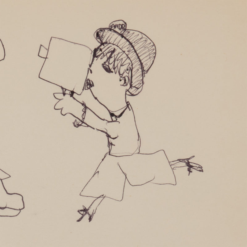 JOYCE WIELAND "SUPER 8" DRAWING