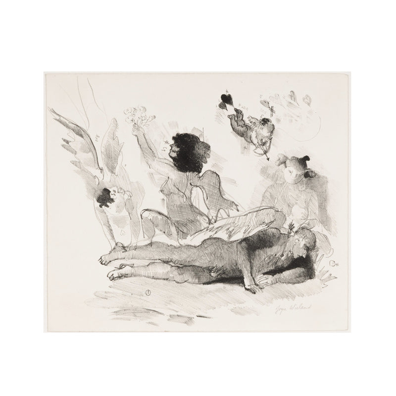 JOYCE WIELAND "STUDY WITH ANGELS" c. 1980