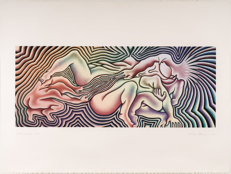 judy chicago the birth trinity the birth project 1980s 1985 feminist art feminist artist iconic feminism american psychedellic artwork print limited edition multiple portfolio women artists signed high-res
