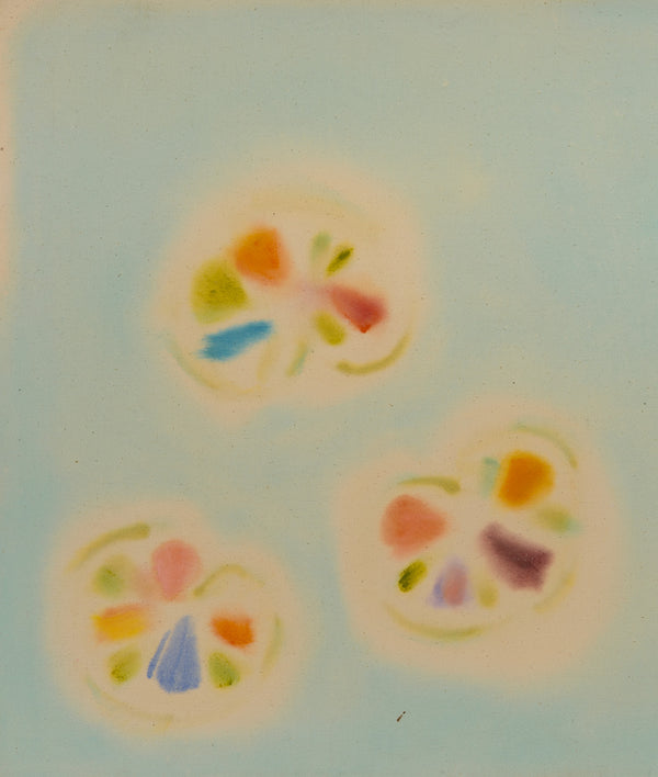 K.M. GRAHAM "AZURE 3 AND ONE" PAINTING, 1979