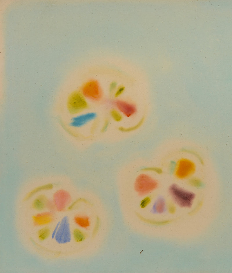 K.M. GRAHAM "AZURE 3 AND ONE" PAINTING, 1979