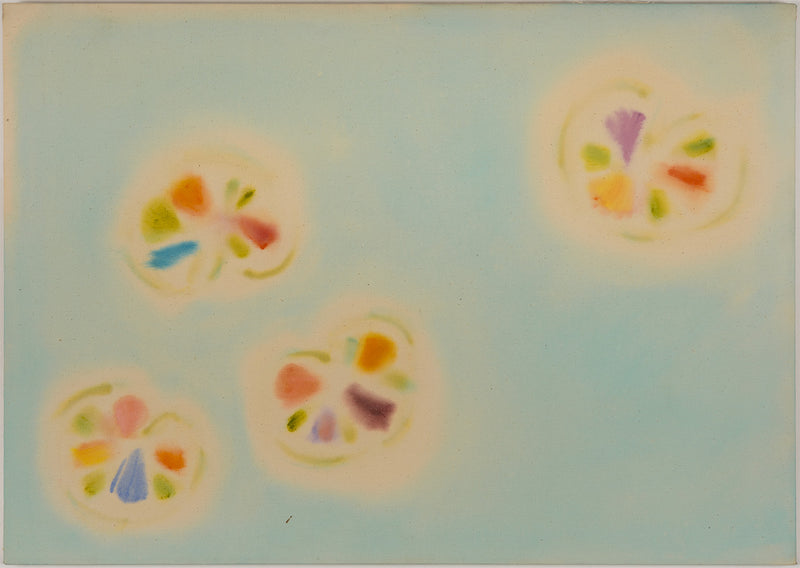 K.M. GRAHAM "AZURE 3 AND ONE" PAINTING, 1979