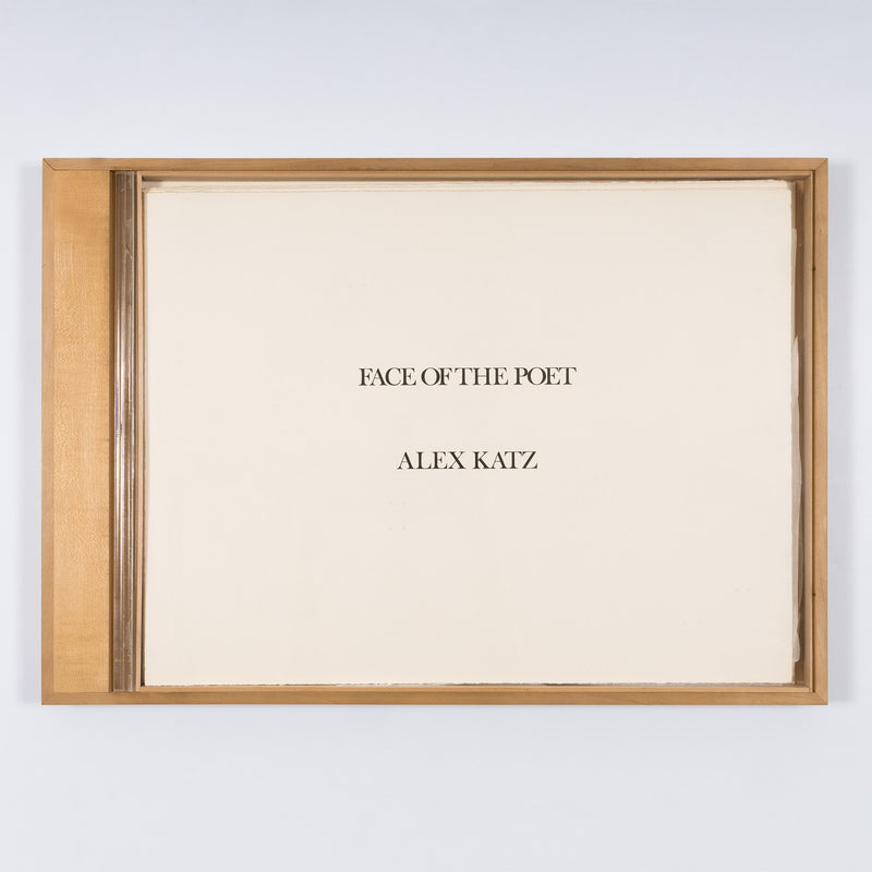 alex katz face of the poet portfolio face of a poet cutouts 1978 1977 aquatint portraiture second-generation new york beat poets 1970s printmaking iconic american artists and poets ted berrigan kenward elmslie john godfrey