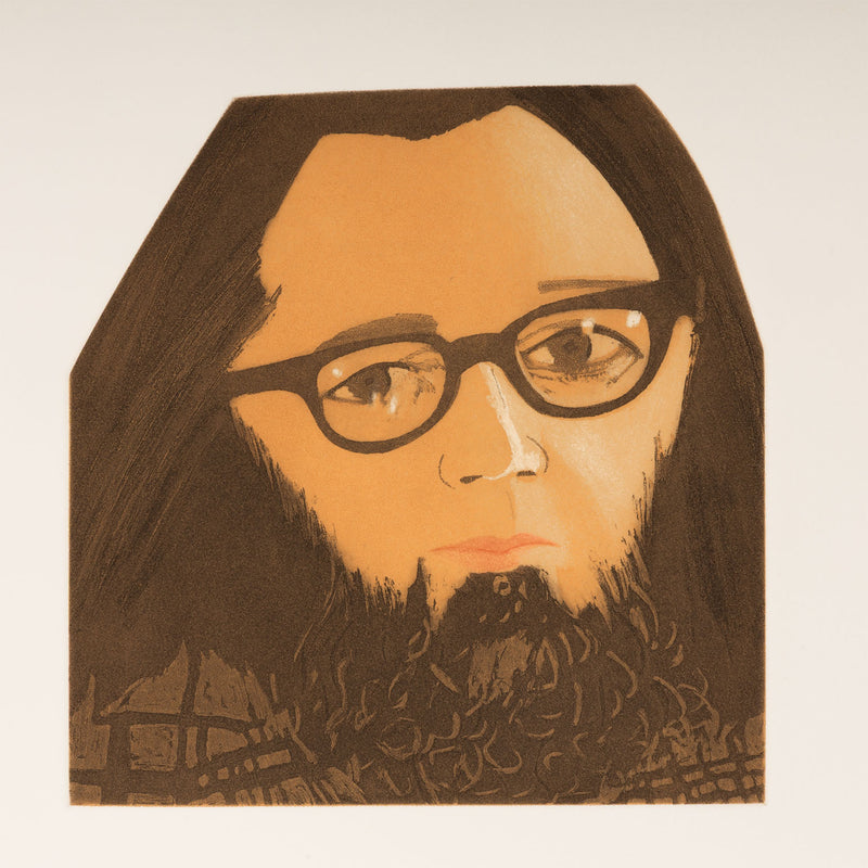 alex katz face of the poet portfolio face of a poet cutouts 1978 1977 aquatint portraiture second-generation new york beat poets 1970s printmaking iconic american artists and poets ted berrigan kenward elmslie john godfrey
