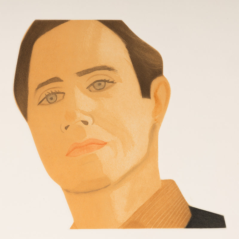 alex katz face of the poet portfolio face of a poet cutouts 1978 1977 aquatint portraiture second-generation new york beat poets 1970s printmaking iconic american artists and poets ted berrigan kenward elmslie john godfrey
