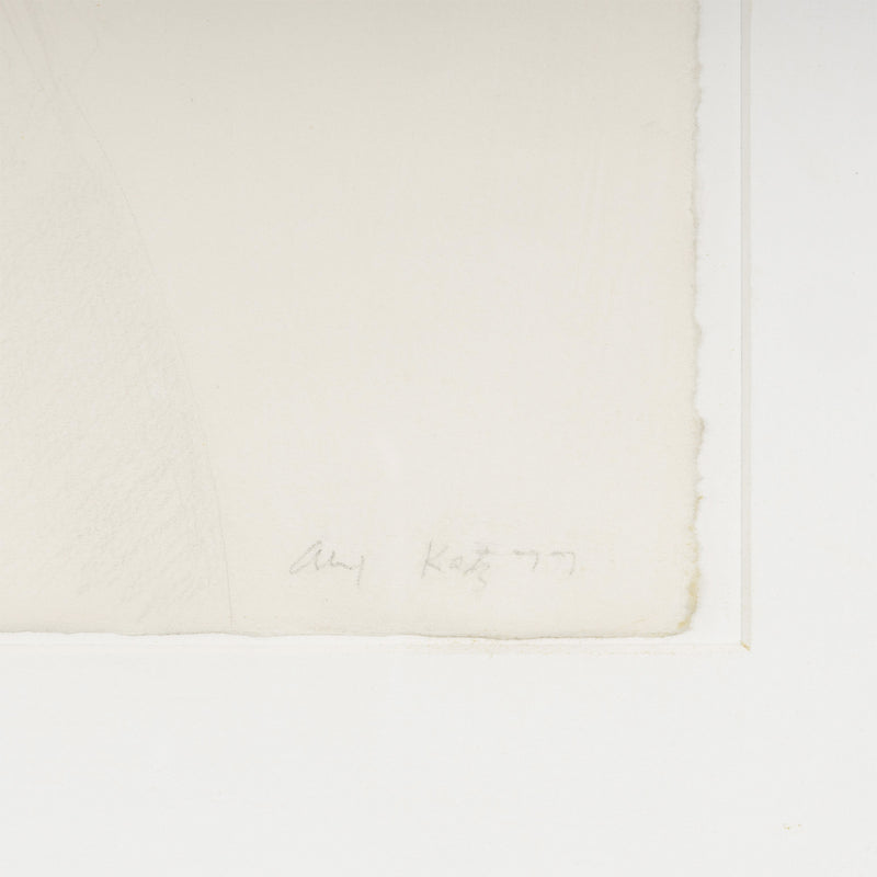 ALEX KATZ "FRANCES" DRAWING, 1977