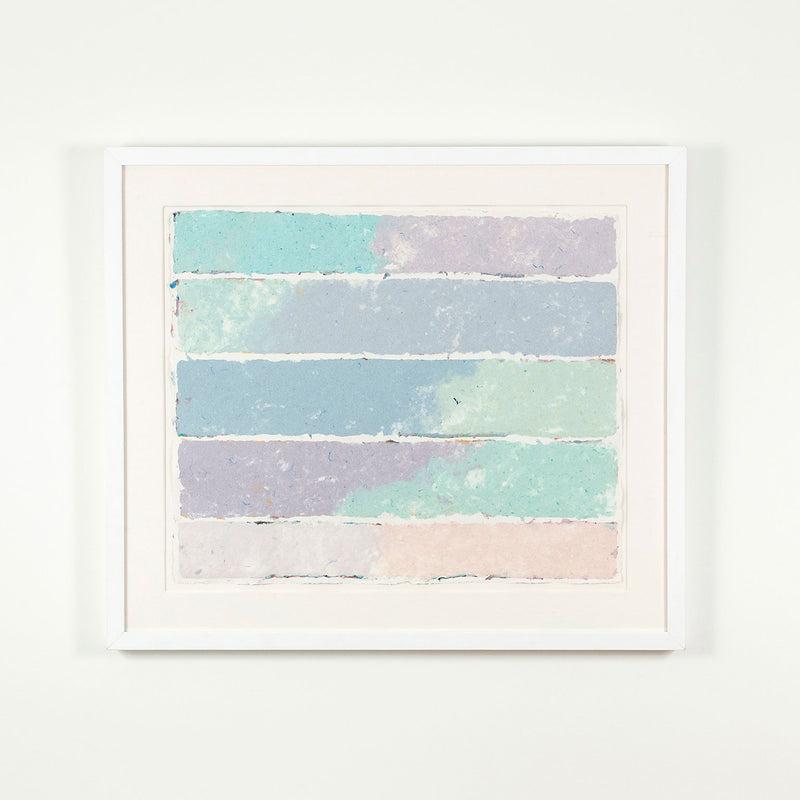 KENNETH NOLAND "BANDS" MONOPRINT, 1981