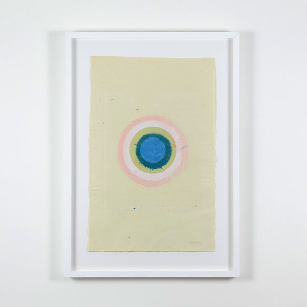 KENNETH NOLAND "BUTTERCREAM CIRCLE II", 1978