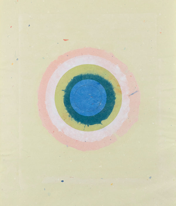 KENNETH NOLAND "BUTTERCREAM CIRCLE II", 1978