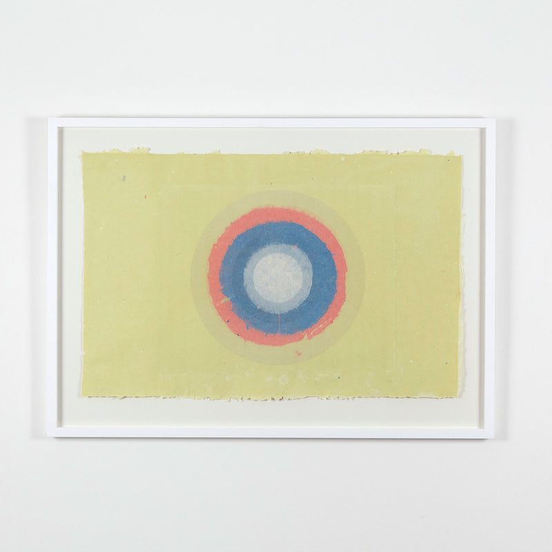 KENNETH NOLAND "CHARTREUSE CIRCLE II", 1978