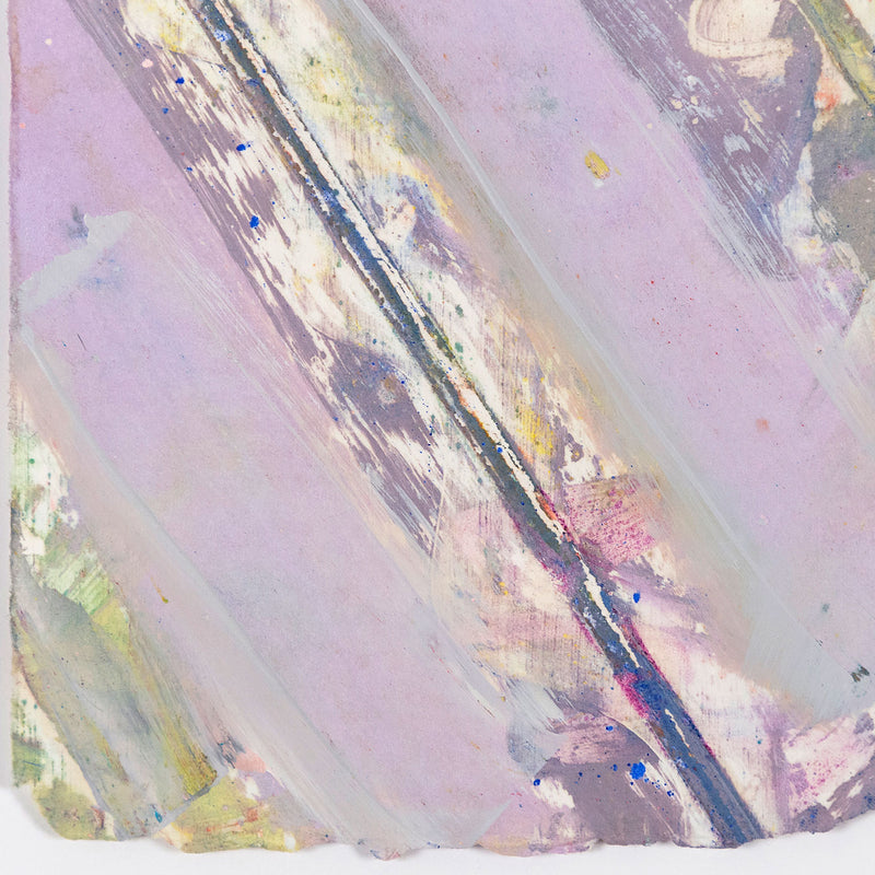 Kenneth Noland "Chevron" Monotype on Japanese handmade paper mounted on board, 1983