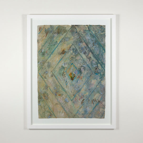 KENNETH NOLAND "BRAVO PISTACHIO" MONOTYPE, 1983