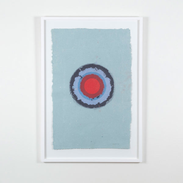 KENNETH NOLAND "RED EYE CIRCLE II", 1978