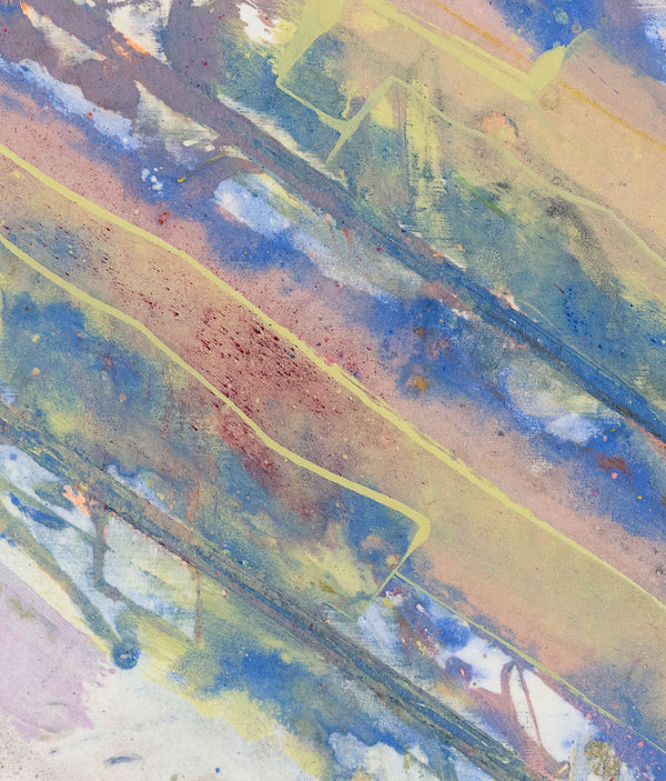 KENNETH NOLAND "STRIPES" MONOTYPE, 1983