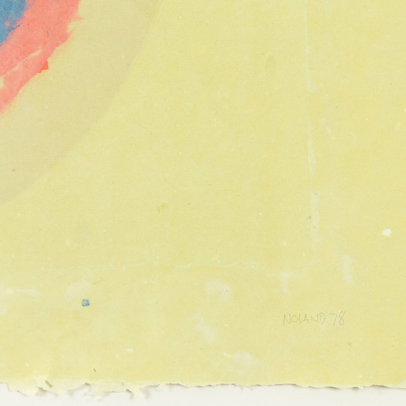 KENNETH NOLAND "CHARTREUSE CIRCLE II", 1978