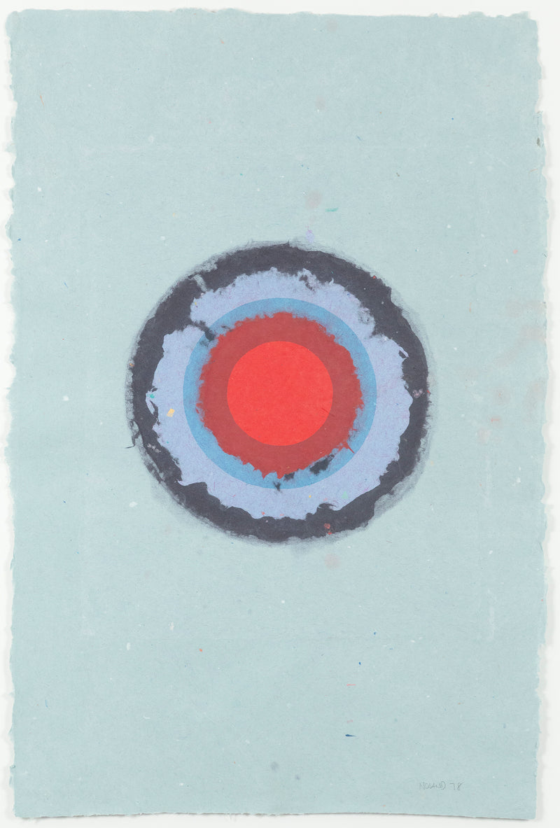 KENNETH NOLAND "RED EYE CIRCLE II", 1978