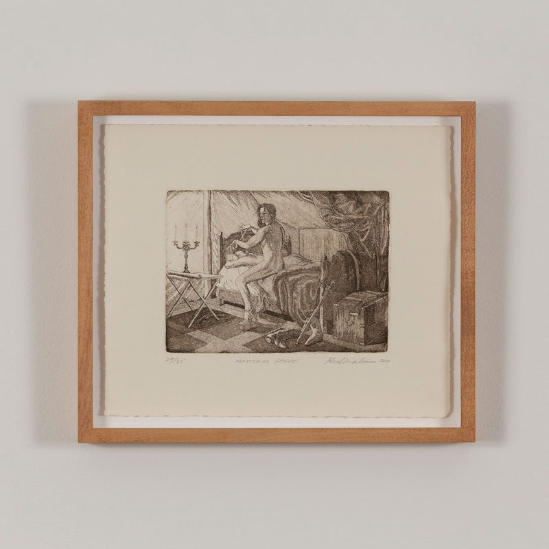 KENT MONKMAN "MONTCALM'S HAIRCUT" ETCHING, 2011
