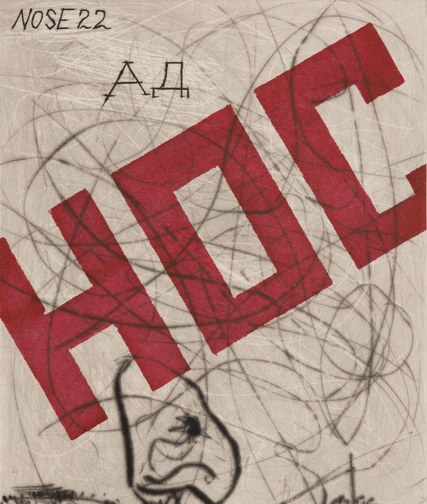 WILLIAM KENTRIDGE “NOSE #22" ETCHING, 2007