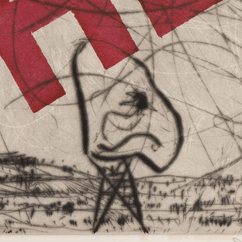 WILLIAM KENTRIDGE “NOSE #22" ETCHING, 2007