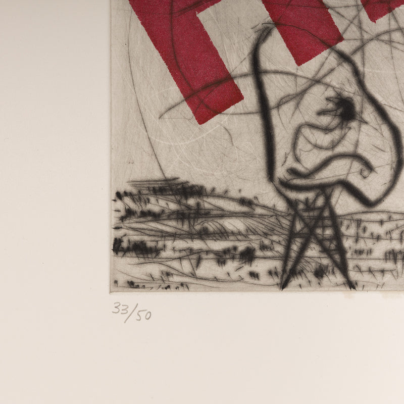 WILLIAM KENTRIDGE “NOSE #22" ETCHING, 2007