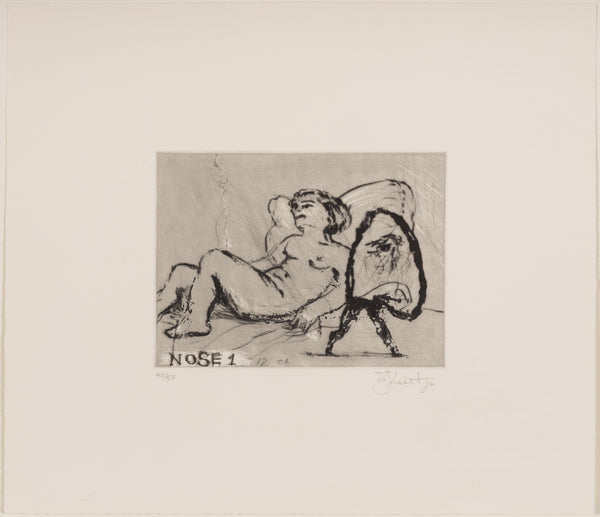 WILLIAM KENTRIDGE “NOSE #1" ETCHING, 2007