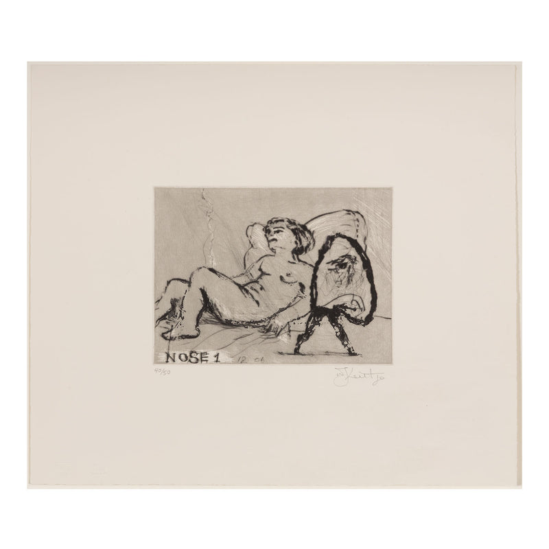 WILLIAM KENTRIDGE “NOSE #1" ETCHING, 2007