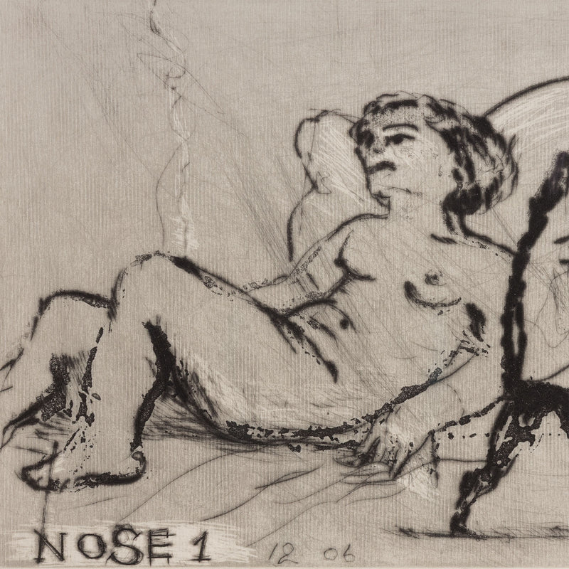 WILLIAM KENTRIDGE “NOSE #1" ETCHING, 2007