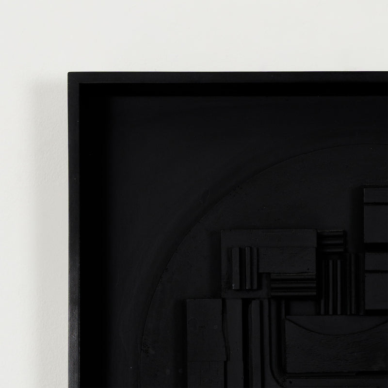 Louise Nevelson iconic american artist canadian feminist artwork sculpture mystical black and white wooden multiple pace gallery full moon sphere geometry architecture