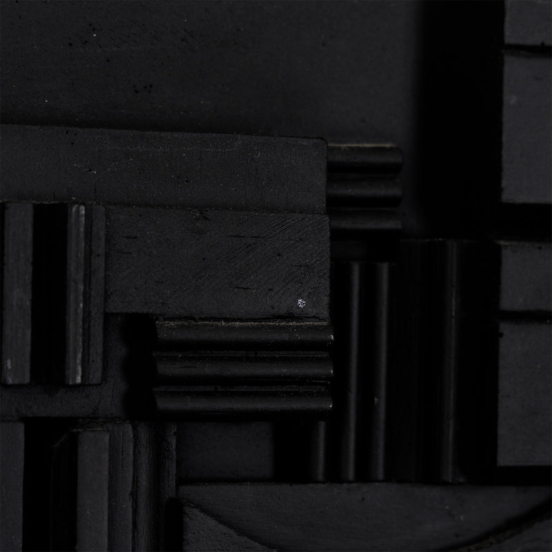 Louise Nevelson iconic american artist canadian feminist artwork sculpture mystical black and white wooden multiple pace gallery full moon sphere geometry architecture