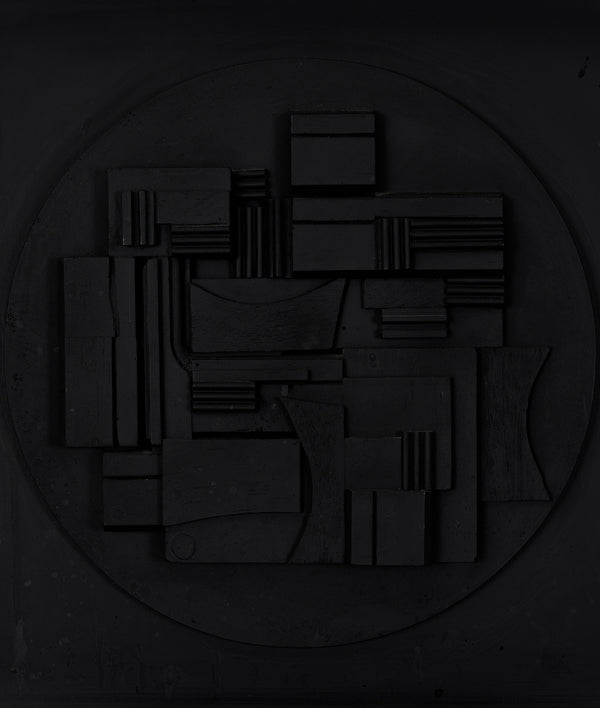 Louise Nevelson iconic american artist canadian feminist artwork sculpture mystical black and white wooden multiple pace gallery full moon sphere geometry architecture
