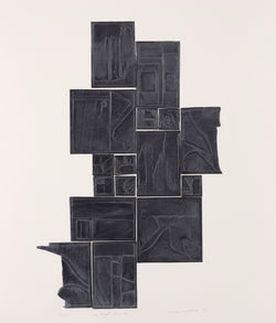  Louise Nevelson, The Night Sound, Embossed lead on CM Fabriano paper, 1971, Caviar20, American Sculptor