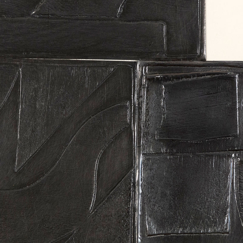 In 1972, famous woman artist Louise Nevelson creates a suite of six prints for her Lead Intaglio series. The works in this series feature thin, embossed lead plates on CM Fabriano paper.