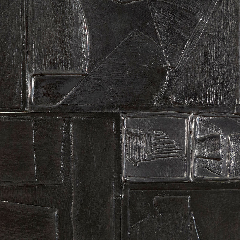 In 1972, famous woman artist Louise Nevelson creates a suite of six prints for her Lead Intaglio series. The works in this series feature thin, embossed lead plates on CM Fabriano paper.