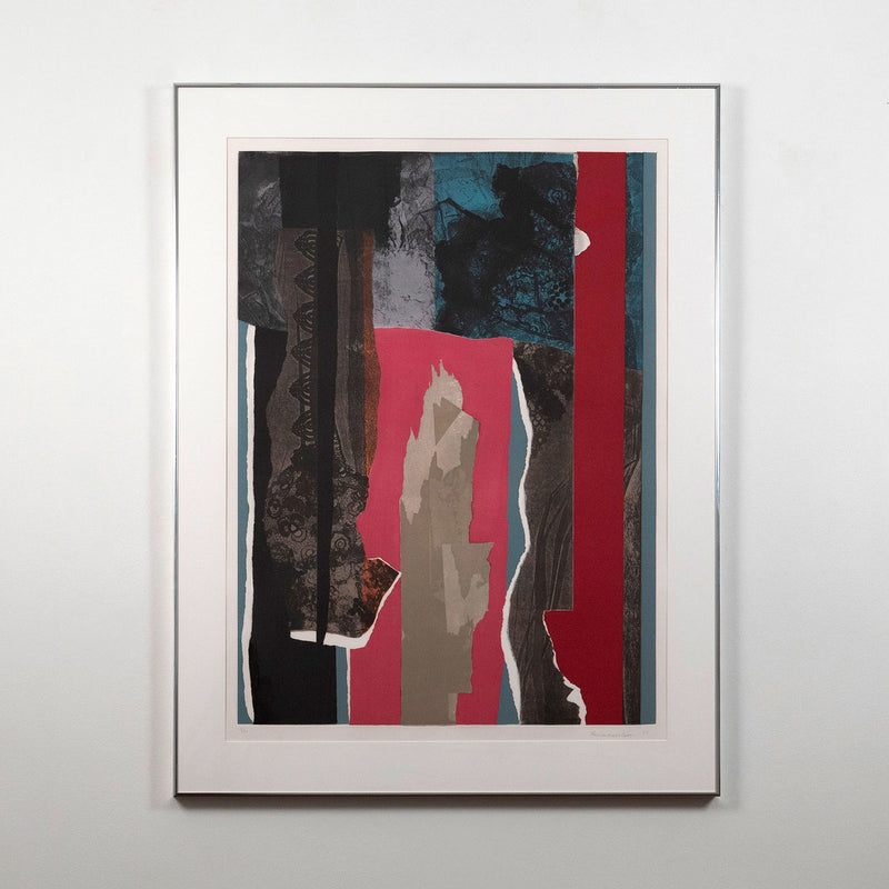 "Reflections III" Etching by Louise Nevelson from "Reflections I-V" - Signature Collage Forms - Caviar20 Gallery. Framed artwork for sale in Toronto.