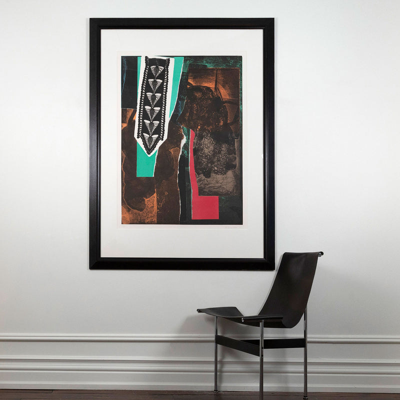 Framed abstract expressionist print by  famous artist for sale at Toronto gallery, Caviar20. Important artwork by woman artist.