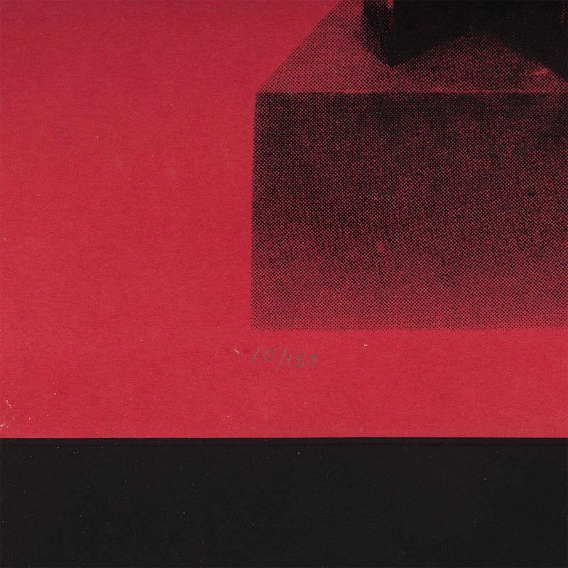 LOUISE NEVELSON "THE DRUM" SCREENPRINT / COLLAGE, 1966