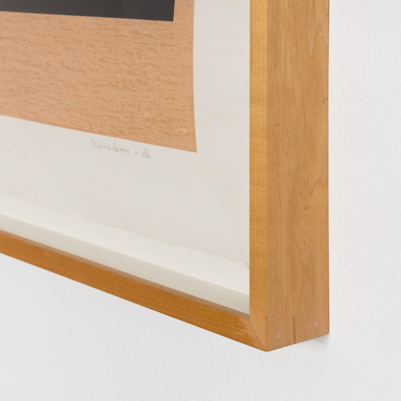 louise nevelson solitude 1986 print limited edition screenprint and collage on paper cardboard assemblage collect american art support american artists 