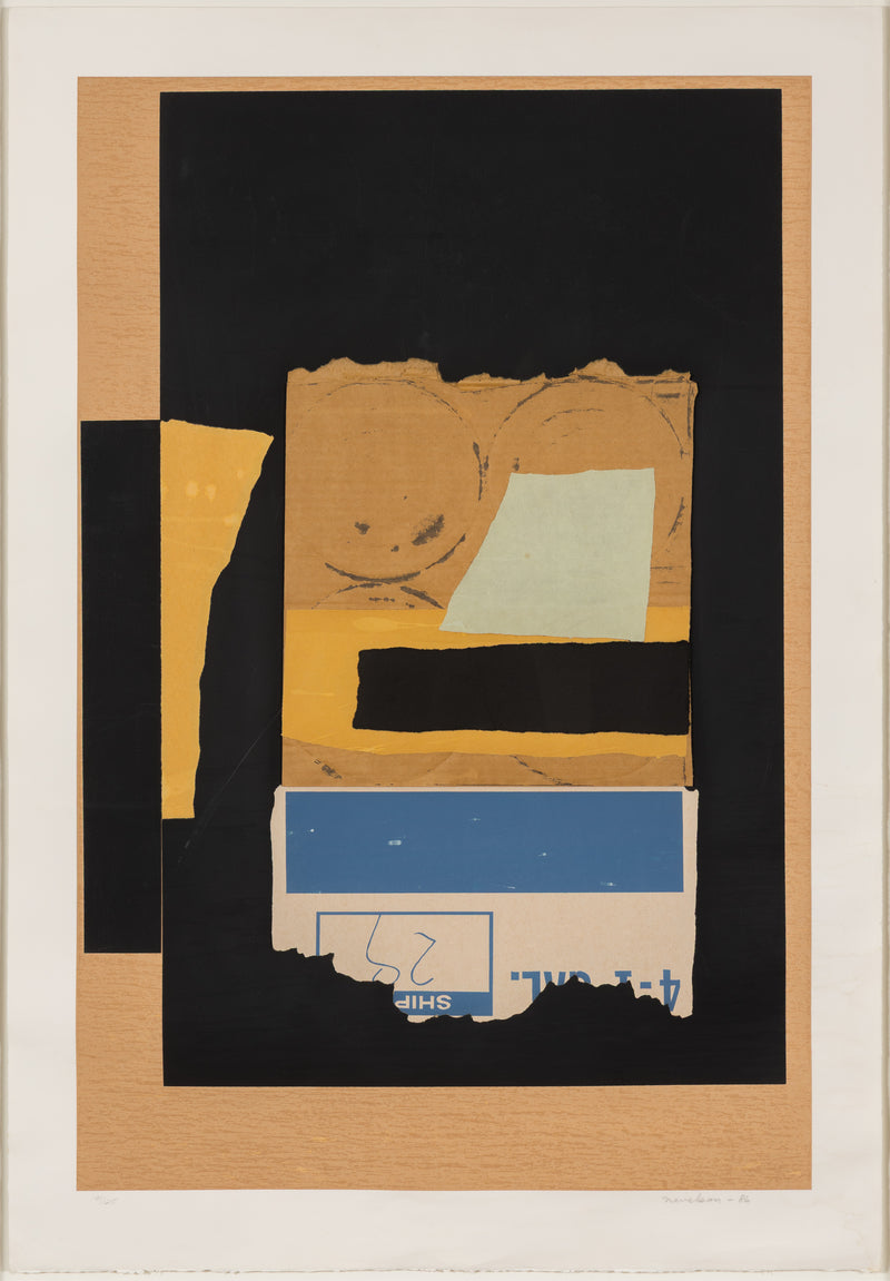 louise nevelson solitude 1986 print limited edition screenprint and collage on paper cardboard assemblage collect american art support american artists 