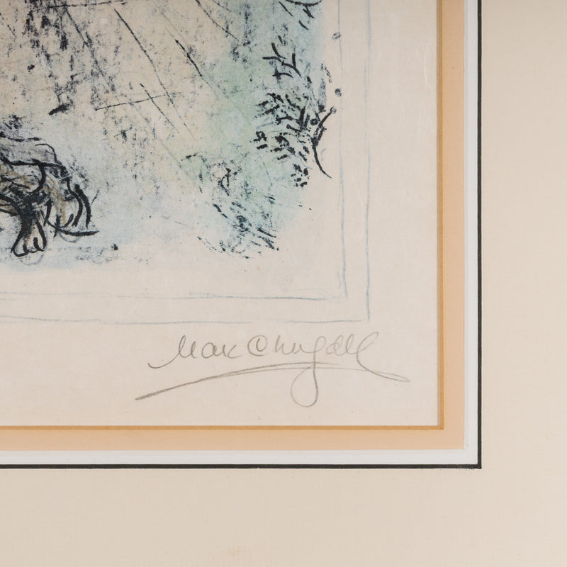 Marc Chagall Jacob's Blessing La Benediction de Jacob lithograph 1979 limited edition print chagall biblical print chagall teriade verve magazine commission iconic chagall print collect chagall buy chagall sell chagall