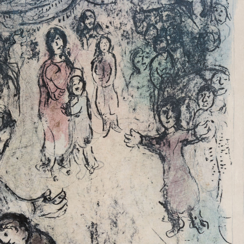 Marc Chagall Jacob's Blessing La Benediction de Jacob lithograph 1979 limited edition print chagall biblical print chagall teriade verve magazine commission iconic chagall print collect chagall buy chagall sell chagall