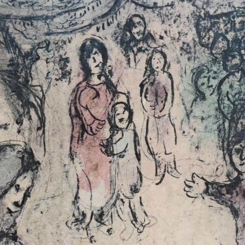 Marc Chagall Jacob's Blessing La Benediction de Jacob lithograph 1979 limited edition print chagall biblical print chagall teriade verve magazine commission iconic chagall print collect chagall buy chagall sell chagall