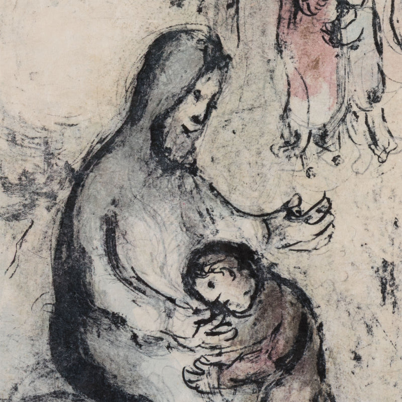 Marc Chagall Jacob's Blessing La Benediction de Jacob lithograph 1979 limited edition print chagall biblical print chagall teriade verve magazine commission iconic chagall print collect chagall buy chagall sell chagall