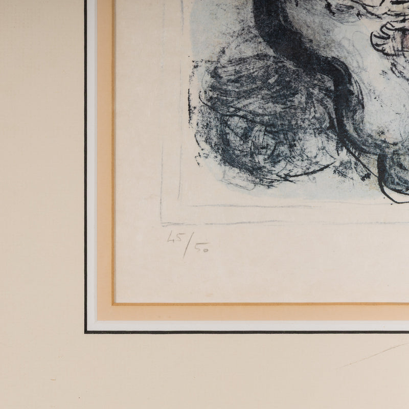 Marc Chagall Jacob's Blessing La Benediction de Jacob lithograph 1979 limited edition print chagall biblical print chagall teriade verve magazine commission iconic chagall print collect chagall buy chagall sell chagall