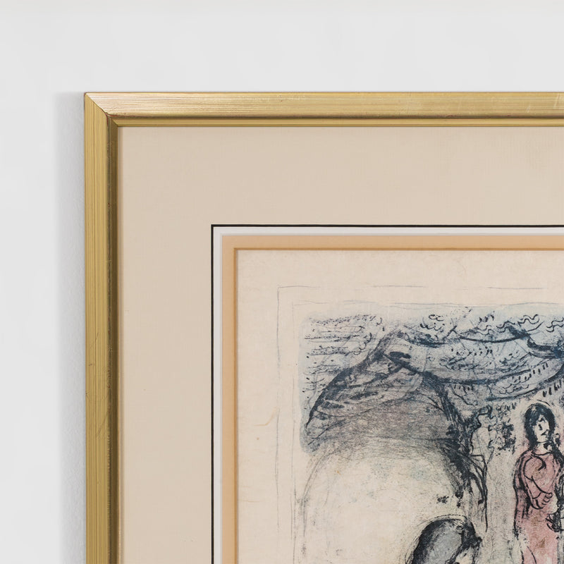 Marc Chagall Jacob's Blessing La Benediction de Jacob lithograph 1979 limited edition print chagall biblical print chagall teriade verve magazine commission iconic chagall print collect chagall buy chagall sell chagall