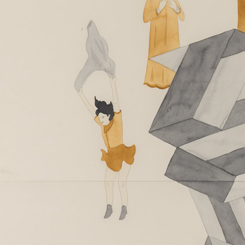 marcel dzama 2007 critiques dard david zwirner gallery work on paper watercolor on four sheets collage art surrealist art canadian art collect dzama buy dzama sell dzama support contemporary canadian artists