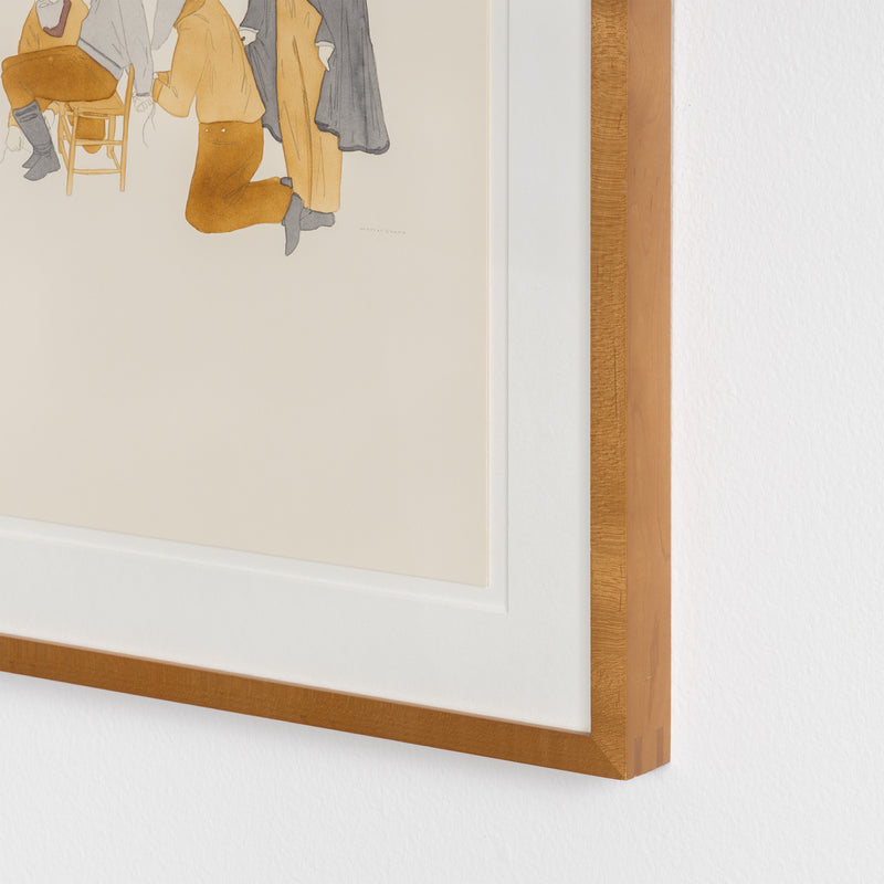 marcel dzama 2007 critiques dard david zwirner gallery work on paper watercolor on four sheets collage art surrealist art canadian art collect dzama buy dzama sell dzama support contemporary canadian artists