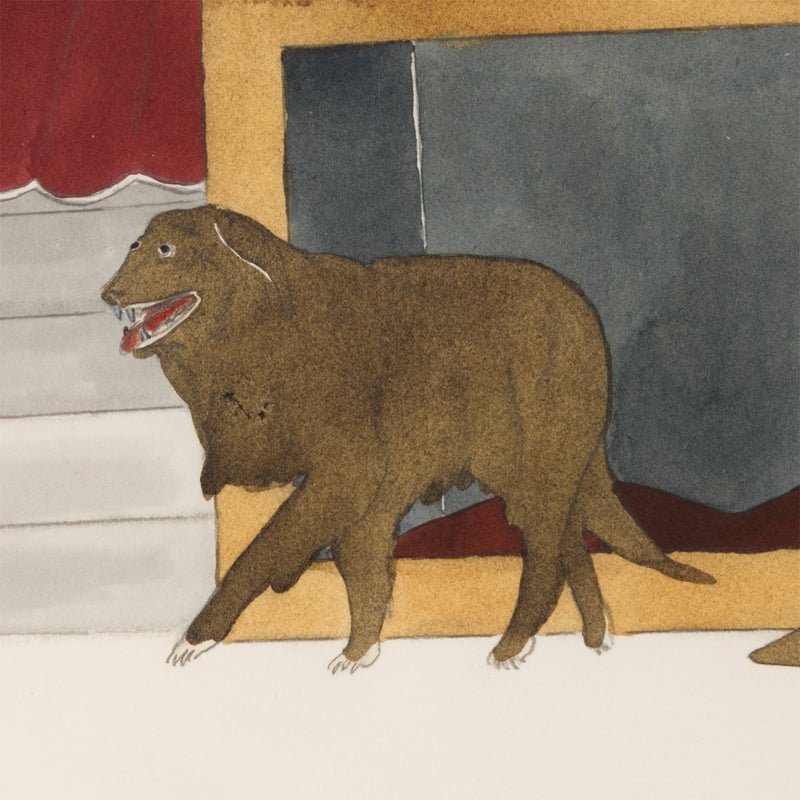 Marcel Dzama what the prophecy failed to mention recent 2011 watercolor on paper work on paper gouache ink on paper collect dzama work large drawing mise en scene canadian artist