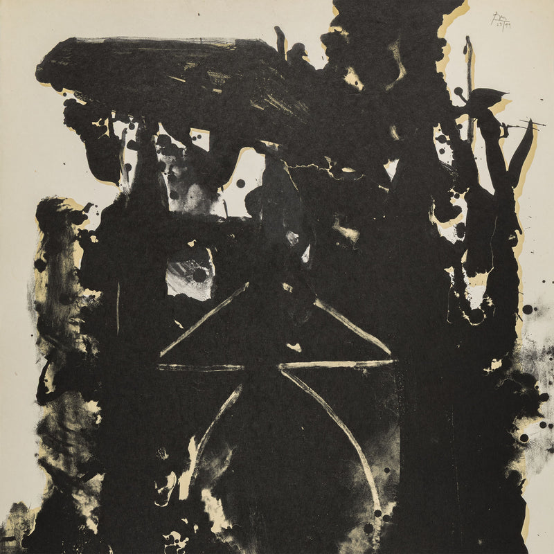 ROBERT MOTHERWELL "EL GENERAL" LITHOGRAPH, 1980