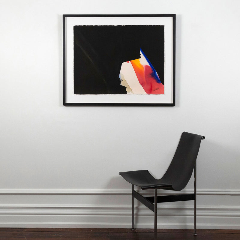 Colorful Abstract Artwork by Paul Jenkins - 'Untitled' - Vintage Watercolor Painting. Framed wall art for sale at Toronto gallery.