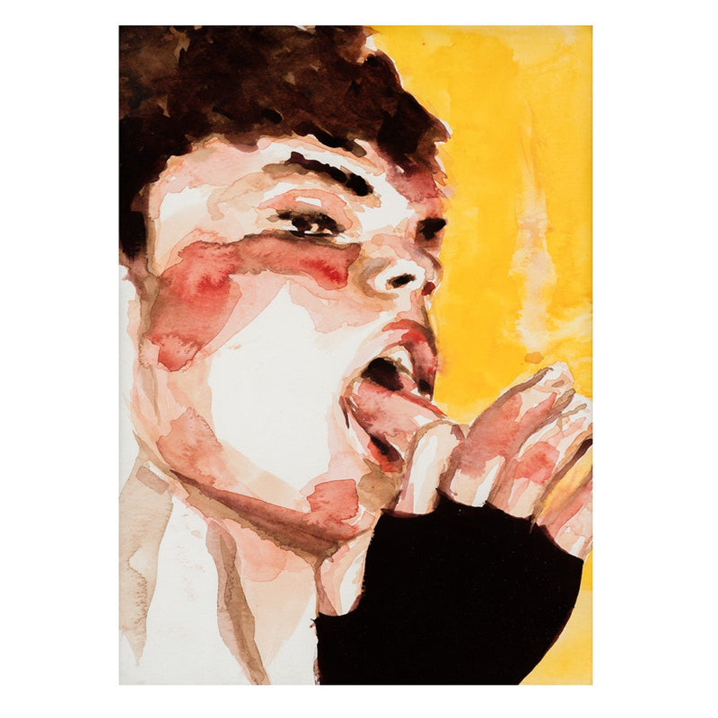 Watercolor portrait of a man by famous Canadian painter Paul P.